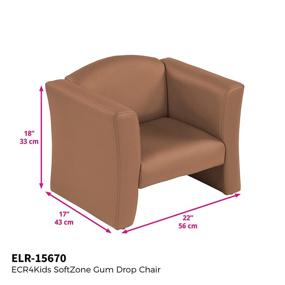 img 3 attached to ECR4Kids SoftZone Drop Upholstered Chair Kids' Home Store
