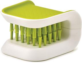 img 4 attached to Joseph Joseph BladeBrush Knife and Cutlery Cleaner | Bristle Scrub Kitchen Washing Brush | Non-Slip | One Size | Green