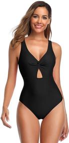 img 4 attached to SHEKINI Womens Swimsuit Monokini Bathing Women's Clothing in Swimsuits & Cover Ups