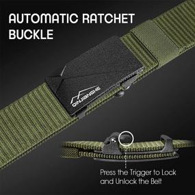 img 2 attached to 💼 Premium Quick Release Ratchet: Innovative Breathable Webbing for Men's Accessories