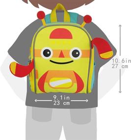 img 3 attached to 🎒 Zebrum Reflective Happy Face Colorful Backpack: Make a Stylish Statement!