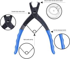 img 2 attached to 🔧 Optimized Internal Bent Nose Snap Ring Pliers for Master Cylinder Snap Rings