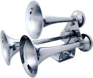 💪 powerful and stylish: discover united pacific 3-trumpet chrome train horn, 46151 logo