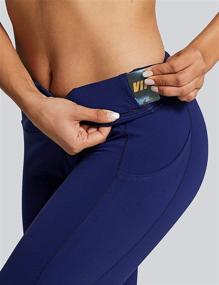 img 1 attached to 🧥 ZUTY Fleece Lined Leggings: Winter Thermal Insulation, Pockets, High-Waisted Yoga Pants for Women (Plus Size)
