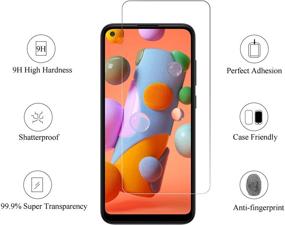 img 3 attached to 📱 Защитное стекло Ailun для Galaxy A11/M11 - комплект из 3 штук, закаленное стекло, ультра чистое, антицарапающее, совместимое с чехлами