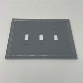 img 1 attached to Acrylic Mirror Switch Plate with Triple Switch Design - GlassAlike