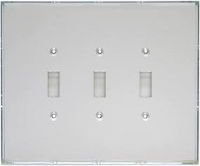 img 2 attached to Acrylic Mirror Switch Plate with Triple Switch Design - GlassAlike