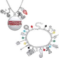 🎃 stranger things-themed charm bracelet and necklace set - best collection items for kids, girls, teens, women, and men - ideal for halloween cosplay and as gifts logo