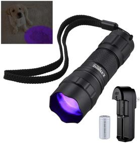 img 4 attached to Pocket Zoomable Mini LED UV Flashlight Black Light, 395nm Ultraviolet, Rechargeable Battery & Charger included for Detecting Pet Urine Stain & Bed Bug