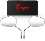 🏍️ enhance your motorcycle with mzs chrome mirrors - rear view adjustment for flhtc, road king, sportster, and more! logo