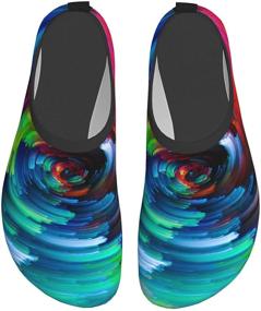 img 2 attached to Codymon Water Barefoot Quick Dry Colorful Men's Shoes