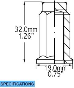 img 3 attached to 🔧 Комплект гаек колесных дисков синего цвета для квадроциклов и мотовездеходов (ATV & UTV) - 16 штук аксессуаров для колес на Honda, Suzuki, Arctic Cat и других моделей.