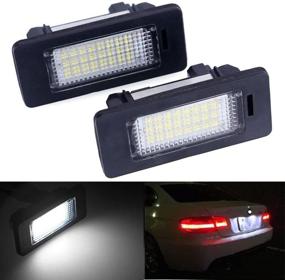 img 3 attached to Enhanced Car License Plate Light: LED Number Plate Lights Compatible with 1 3 5 X Series