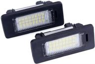 enhanced car license plate light: led number plate lights compatible with 1 3 5 x series logo