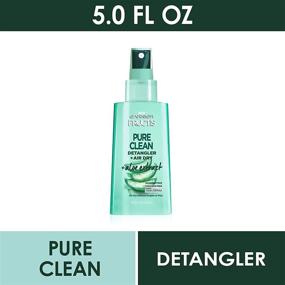 img 2 attached to 🍃 Garnier Fructis Pure Clean Detangler + Air Dry with Aloe Vera - 5 Fl Oz