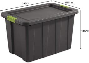 img 1 attached to 📦 Sterilite 15273V04 30 Gallon/114 L Latching Tuff1 Tote (4 Pack): Efficient Storage Solution for Organizing and Protecting Your Belongings