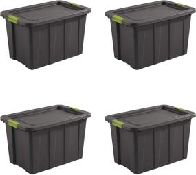 img 3 attached to 📦 Sterilite 15273V04 30 Gallon/114 L Latching Tuff1 Tote (4 Pack): Efficient Storage Solution for Organizing and Protecting Your Belongings