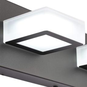 img 3 attached to 💡 Modern Matte Black Ralbay LED Vanity Lights | Acrylic Bathroom Lighting Fixtures