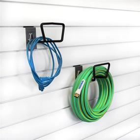 img 1 attached to 🔌 Proslat 13016 Hose/Cord Holder: Specially Designed for Proslat PVC Slatwall - 2-Pack