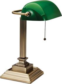 img 1 attached to 💡 V-LIGHT Traditional Desk Task Lamp in Antique Gold - Elegant Illumination for Classic Settings (VS150402GR)