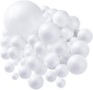 🎨 pllieay 53 pieces 8 sizes craft foam balls for art, craft, household and school projects: polystyrene foam balls - art decoration at its finest logo