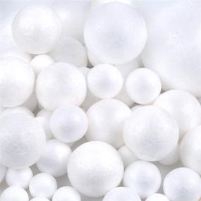 img 3 attached to 🎨 Pllieay 53 Pieces 8 Sizes Craft Foam Balls for Art, Craft, Household and School Projects: Polystyrene Foam Balls - Art Decoration at Its Finest