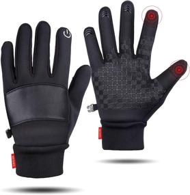 img 1 attached to 🧤 SkyGenius Winter Gloves: Windproof Slip-Proof Thin Gloves for Cycling & Outdoor Activities