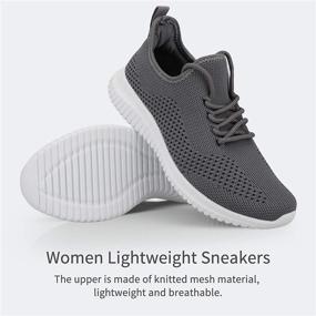 img 1 attached to 👟 Footfox Women's Slip-on Sneakers: Lightweight, Comfortable Mesh Casual Sports Shoes for Walking, Gym, and Athletics