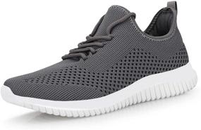 img 4 attached to 👟 Footfox Women's Slip-on Sneakers: Lightweight, Comfortable Mesh Casual Sports Shoes for Walking, Gym, and Athletics