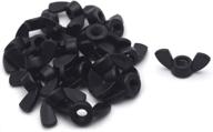 antrader 24pcs m5 wing nuts butterfly nut fasteners parts - nylon material for enhanced durability and convenience logo