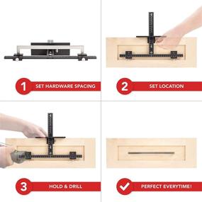 img 1 attached to 🔧 The Original Cabinet Hardware Jig: Fast and Accurate Installation for Door and Drawer Front Knobs, Pulls, and Handles - True Position Tools TP-1934