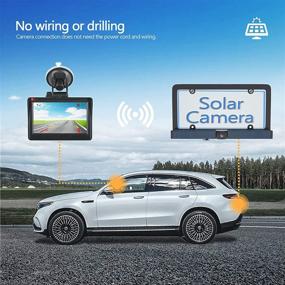 img 2 attached to 🚗 PARKVISION Solar Digital Wireless Backup Camera Kit: Hassle-Free DIY Installation, No Wiring or Drilling Required, with 4.3 Inch HD Monitor and Digital Wireless Signal for Trucks and SUVs