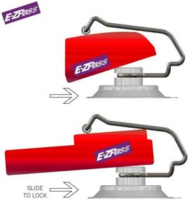 img 2 attached to 🔒 Очень прочный держатель для транспондера EZ Pass - устойчив к жаре и холоду! Идеально подходит для мини и старых транспондеров EZ Pass, I Pass, I Zoom, PalPass Hard Case, FasTrak.