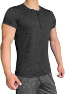 👕 togym slim fit henley shirts for men - buttoned t-shirts in stylish men's clothing logo