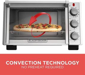 img 1 attached to 🍞 Stainless Steel/Black 6-Slice Convection Countertop Toaster Oven by BLACK+DECKER, Model TO2050S