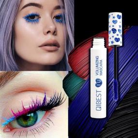 img 3 attached to 🌈 Bellesky Colored Mascara 7 Pack: Waterproof, Smudgeproof, Longlasting, Cruelty Free & Vegan Volume Mascara in 7 Colors Set B