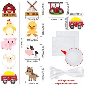 img 3 attached to Whimsical Farm Animal Themed Party Decorations and Supplies: Cutout Banners, Door Signs, and More!