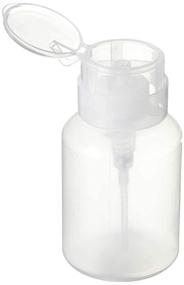 img 2 attached to YAMYONE Pack of 2 Lockable Pump Dispenser Bottles, 200ml (6.8oz) for Nail Polish and Makeup Remover with Black Top Cap