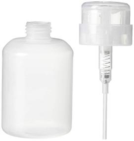 img 3 attached to YAMYONE Pack of 2 Lockable Pump Dispenser Bottles, 200ml (6.8oz) for Nail Polish and Makeup Remover with Black Top Cap