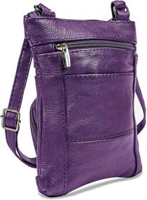 img 3 attached to Premium Genuine Leather Cross Body Handbag: Style meets Durability