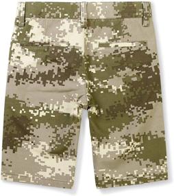 img 3 attached to Phorecys Camo Cargo Shorts: Stylish Uniform Twill Shorts for Boys