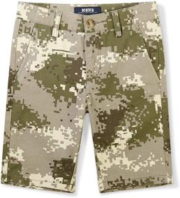 img 4 attached to Phorecys Camo Cargo Shorts: Stylish Uniform Twill Shorts for Boys