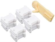 🧵 onepine plastic floss bobbins 120 pieces: white cross-stitch thread holder with floss winder for embroidery foss organizer and diy sewing storage thread organizer logo