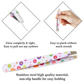 img 2 attached to Revonics Professional Tweezers Precision Eyebrows