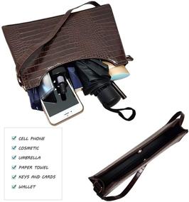 img 2 attached to 👜 Женская сумка ретро с крокодильим рисунком - AMHDV Handbags