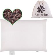 🌾 premium organic buckwheat pillow for cool and supportive sleep - neck support for back and side sleepers - small size (15" x 9") logo