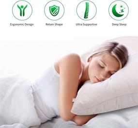 img 3 attached to 🌾 Превосходная органическая подушка из гречихи для прохладного и поддерживающего сна - поддержка шеи для спящих на спине и на боку - небольшой размер (15" x 9")