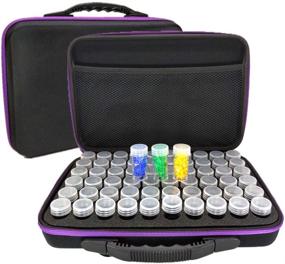 img 4 attached to Yarachel 60 Slot Diamond Painting Storage Case: 💎 Organize Your DIY Diamond, Nail, and Small Items with Ease!