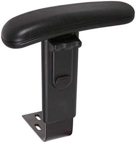 img 1 attached to 🪑 Enhance Your Boss Office Chair with the Adjustable Chair Arm Kit in Black"