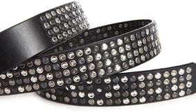 img 2 attached to Womens Studded Brown Leather Casual